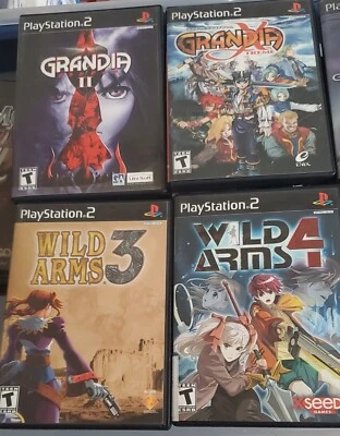 Wild Arms, Suikoden, Grandia Ps2 RPG Bundle Lot - Image 1 of 4