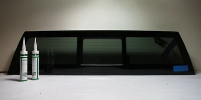 Fit 2020-2025 GMC Sierra 2500 3500 Power Slider Back Glass w/Heat & Regulator - Image 1 of 4