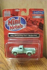 Metal Works Mini Metals 1954 Ford Pickup LKW-Sea Dunst grün HO Scl 30593 - Bild 1 von 2