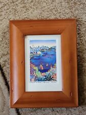 A DAY AT THE RACES SYDNEY Print Sailboats Nautical Skyline SIGNED Alison Ashley