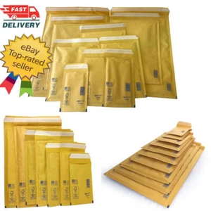 AROFOL GENUINE GOLD BUBBLE PADDED ENVELOPES MAILING JIFFY BAGS ALL SIZES - Imagen 1 de 1
