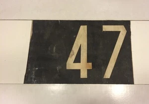 Dublin Ireland Bus Blind 17" x 11"- Very Rare Transport History Number - 47 - Picture 1 of 2