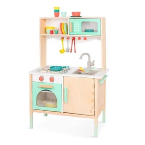 B. toys- Mini Chef Kitchenette- Pretend Play Wooden Play Kitchen – Kitchen - Picture 1 of 10