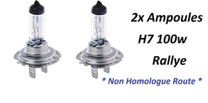 2 GLÜHBIRNEN 100W H7 RALLYE NICHT ROAD HOMOLOG - Bild 1 von 1