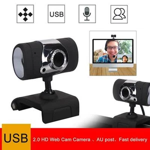 HD Camera Webcam with Microphone for Computer PC Laptop Desktop NEW - Picture 1 of 12