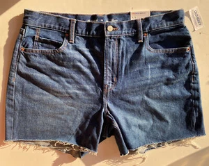 Old Navy High Rise Jeansshorts Größe 14 lässig gerade abgeschnittene Shorts - Bild 1 von 3