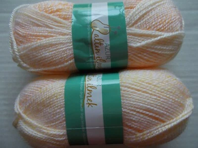 Altin Ilmek Azur gradient baby yarn, Peach tones, lot of 2 (271 yds ea) - Image 1 of 2