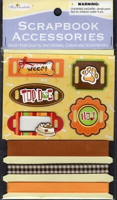 Pegatinas de álbum de recortes de Miss Elizabeth ideales para tarjetas de invitación artesanales "PERRO" Foto 1 de 2