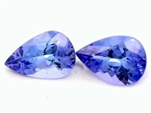 1,16Ct 2 STÜCK NATÜRLICHER BLÄULICH-VIOLETTER TANSANIT EDELSTEIN AUS TANSANIA - Bild 1 von 7