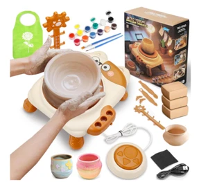 Pottery Wheel for Kids-Clay Sculpting Tools & Painting Kit, DIY Kits Clay... - Picture 1 of 7