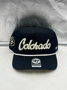 Colorado Buffaloes NCAA '47 Marca Negro Script Enganche Ajustable Snapback Sombrero - Imagen 1 de 5