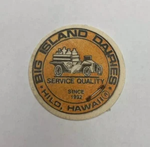 Big Island Dairies Hilo Hawaii POG berretto latte pubblicità vintage - Foto 1 di 2