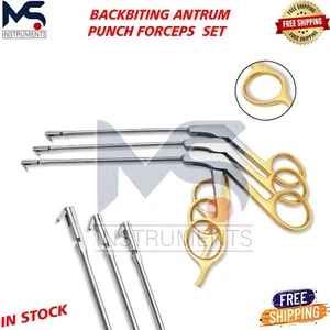 Nuovo Pediatrico Backbiting Antrum Punch Set Pinze Giù Strumenti ORL 3 pz - Foto 1 di 3