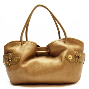 Auth Cole Haan Handbag Gold series leather g4066a - Picture 1 of 13