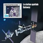 LUNAR ORBITAL GATEWAY Stacja kosmiczna Księżyc Orbita Arkusz znaczków 2 2021 Afryka Środkowa