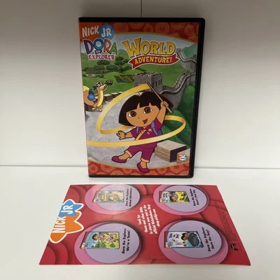 Dora the Explorer World Adventure! DVD+Insert Paper Good Condition DVD Nick Jr - Image 1 of 4