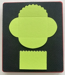 Sizzix Large Red Original Die Cutter ~ CARD & ENVELOPE MINI SCALLOP ~ Letter Cut - Picture 1 of 3