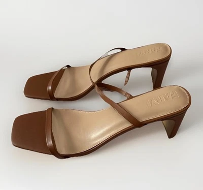 FARYL by Farylrobin Analisa Cognac Leather Sandals Women’s Size 13 NEW - Image 1 of 4