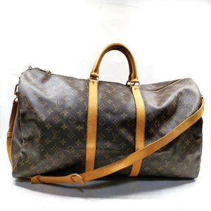 Louis Vuitton LV Boston Bag Keepall Bandouliere 55 brown Monogram 2150977 - Imagen 1 de 21
