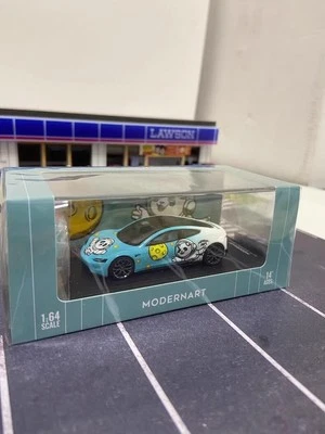 TM Tesla Roadster Panda Astronaut with Doll Resin Car Model 1/64 - Image 1 of 3
