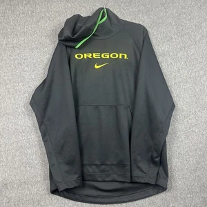 Oregon Ducks Hoodie Mens 2XL Black NCAA Football Nike Dri Fit Pullover Polyester - Picture 1 of 10