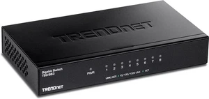 TRENDnet 8-Port Gigabit Desktop Switch, TEG-S83, 8 x Gigabit RJ-45 Ports, 16Gbps - Picture 1 of 8