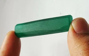 Piedra preciosa suelta 39,70 quilates natural colombiana esmeralda áspera certificada gema de calidad A+ - Imagen 1 de 23