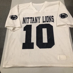 Vintage Mesh 80er 90er Penn State Football Trikot weiß Nittany Lions L Made in USA - Bild 1 von 12