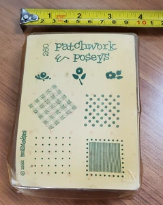 1992 Annette Watkins #260 Patchwork & Poseys Schaumstoff montiert Gummistempelset - Bild 1 von 3
