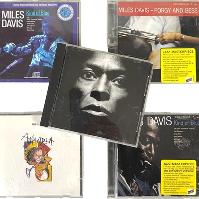 Miles Davis 5 CD Bundle Tutu Kind of Blue Porgy and Bess Amandla 20 Bit Remaster - Image 1 of 4