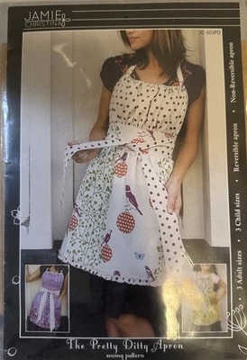Jamie Christina Pretty Ditty Apron Sewing Pattern 3 Adult & Child Sizes - Image 1 of 4