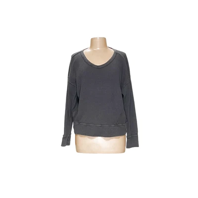 Aerie Gray Cotton Pullover Blouse - Women's M - Image 1 of 4