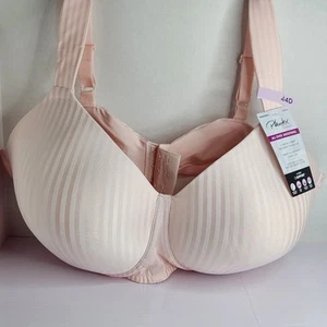 Playtex Women's Wireless Bra Size 44D Secrets Smoothing 4707 Full-Cover Pink - Picture 1 of 9