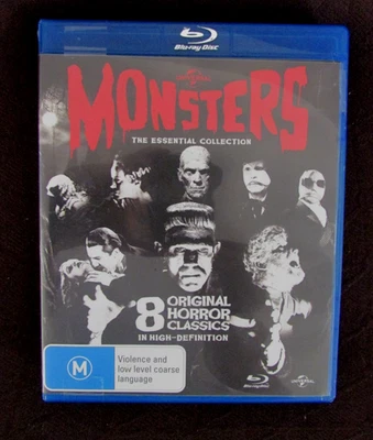 As New MONSTERS Essential collection 8 Original Horror Classics BLU RAY Freepost - image 1 of 2