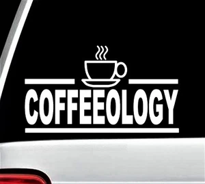 Coffeeology Coffee Cup Decal Kitchen Brew Station Cafe Bistro Starbucks M1027 - Picture 1 of 4