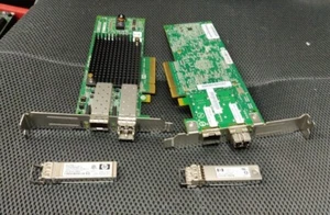 4x HP AJ763-63003 697890-001 8GB DUAL PORT ADAPTER with 2x AJ718A 8Gb SFP - Picture 1 of 1