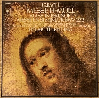 Bach Mass in B minor Messe H-Moll HELMUTH RILLING Original 1st CBS 3LP Box MINT - Image 1 of 4