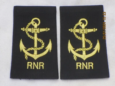 Navy Rangschlaufen, RNR,Leading Seaman , Royal Naval Reserve ,gold/schwarz