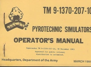Historical book Pyrotechnic Simulators - Foto 1 di 1