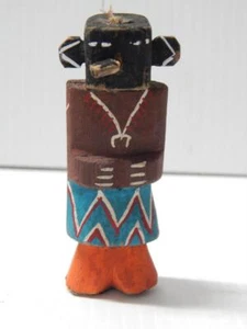 OLD 3 1/8" VINTAGE HOPI PUEBLO INDIAN ROUTE 66 YEI DSGN / KACHINA - Picture 1 of 6