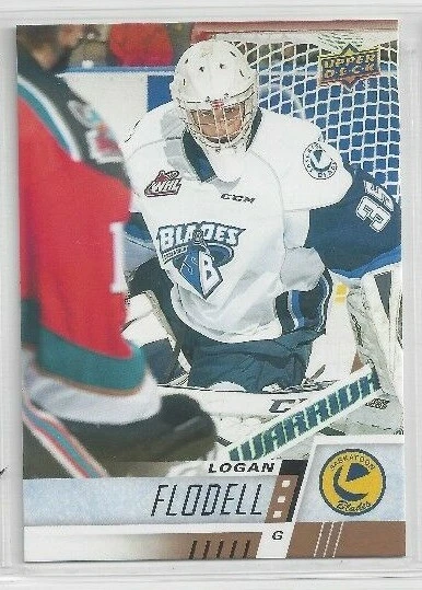 2017-18 Upper Deck CHL #173 Logan Flodell (goalie) - Image 1 of 1