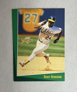 1993 Score Select Rickey Henderson #106 Baseball Card Oakland Athletics A’s HOF