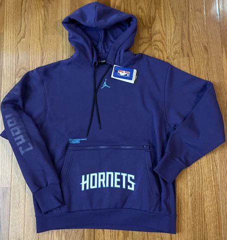 Charlotte Hornets Nike Jordan Courtside Statement Edition Pullover Hoodie Large Cover