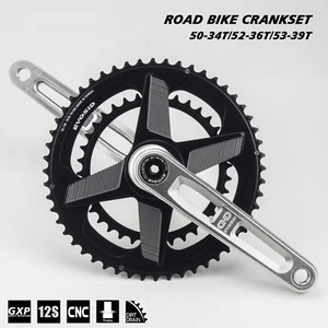 165mm Folding Road Bike Crank 52-36T 12 Speed 2X Chainring with Bracket Crankset - Picture 1 of 34