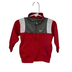 Nike Toddlers Zip Up Jacket Size 12 Months - Red/White/Grey - Picture 1 of 3