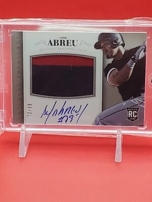 Jose Abreu 2014 National Treasures ROOKIE PATCH AUTO #/99 ON-CARD White Sox RC - Image 1 of 3