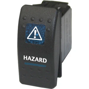 HAZARD 537B Rocker Switch 12V ON/OFF blue offroad ATV UTV - Picture 1 of 1