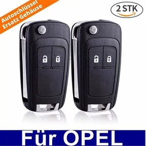 2Tlg Auto Ersatz Klappschlüssel Gehäuse Opel Astra J Corsa E Meriva B Insignia/ - Bild 1 von 21
