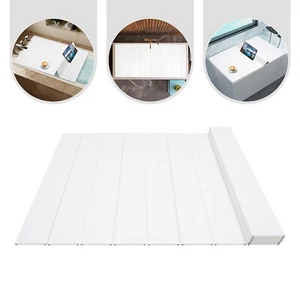 Coprivasca Pieghevole Coperchio Bagno Isolamento Antipolvere per Bagno, Casa, SPA - Foto 1 di 18