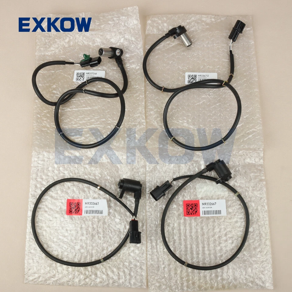 Juego de 4 sensores ABS para Mitsubishi Montero 1991-1999 MR307046 MR334712 MR332667 Foto 1 de 4